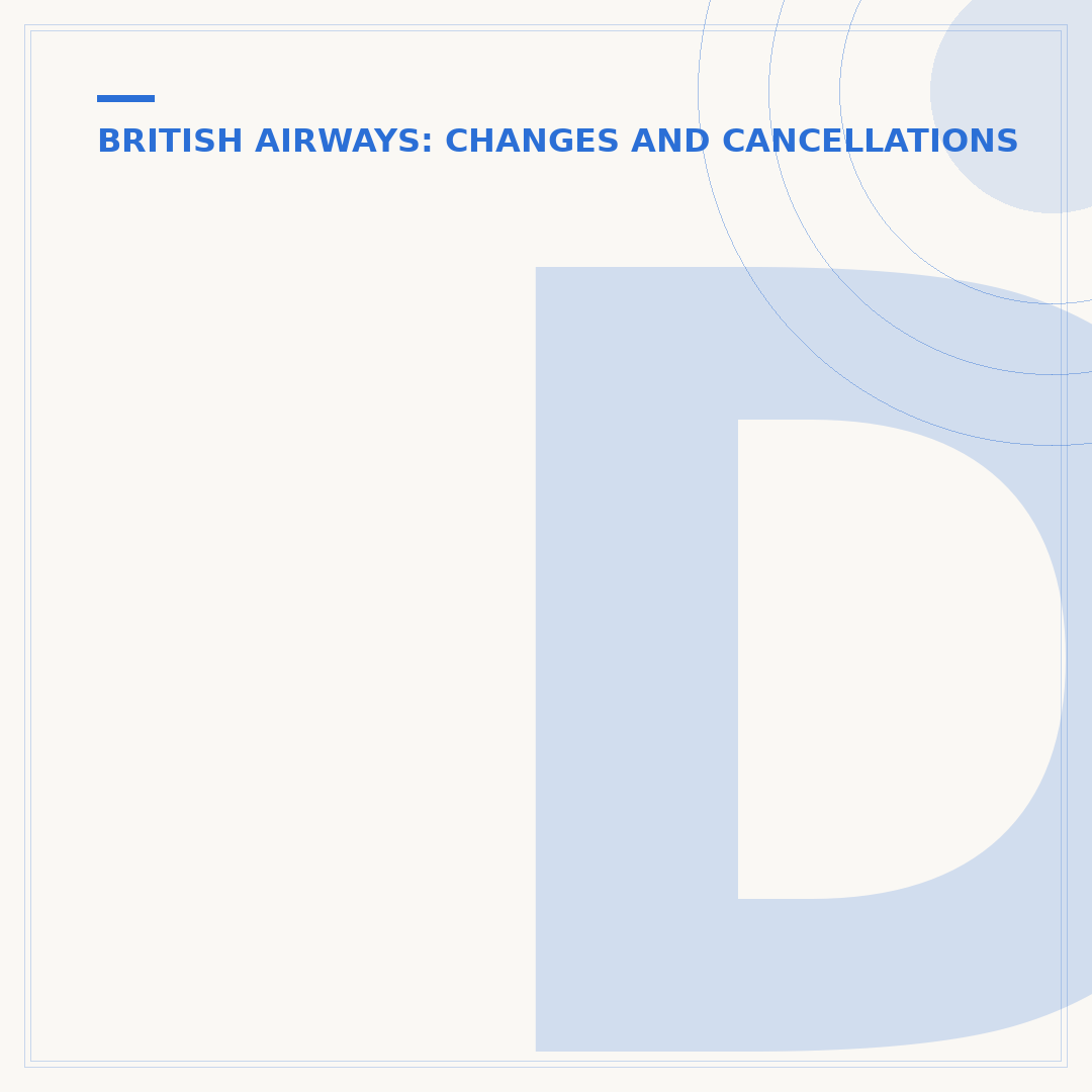Does British Airways Give Credit if You Cancel a Flight?