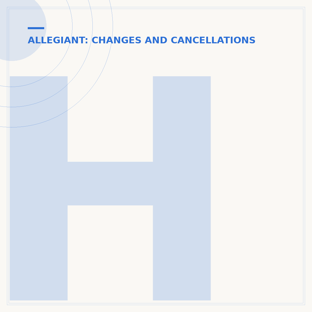 How to Cancel Allegiant Air Flight Online: Avoid Mistakes