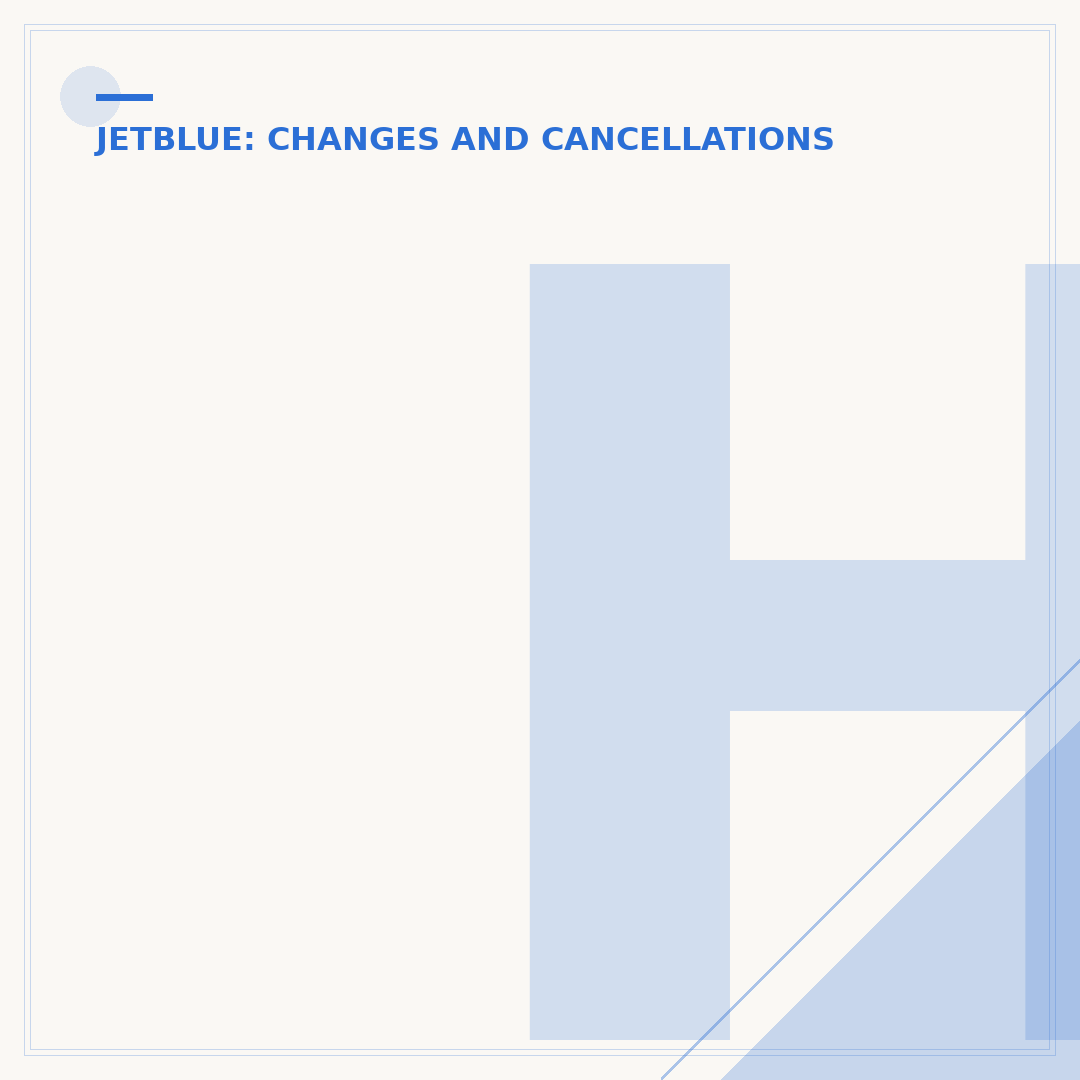 How to Cancel a JetBlue Flight Without a Fee