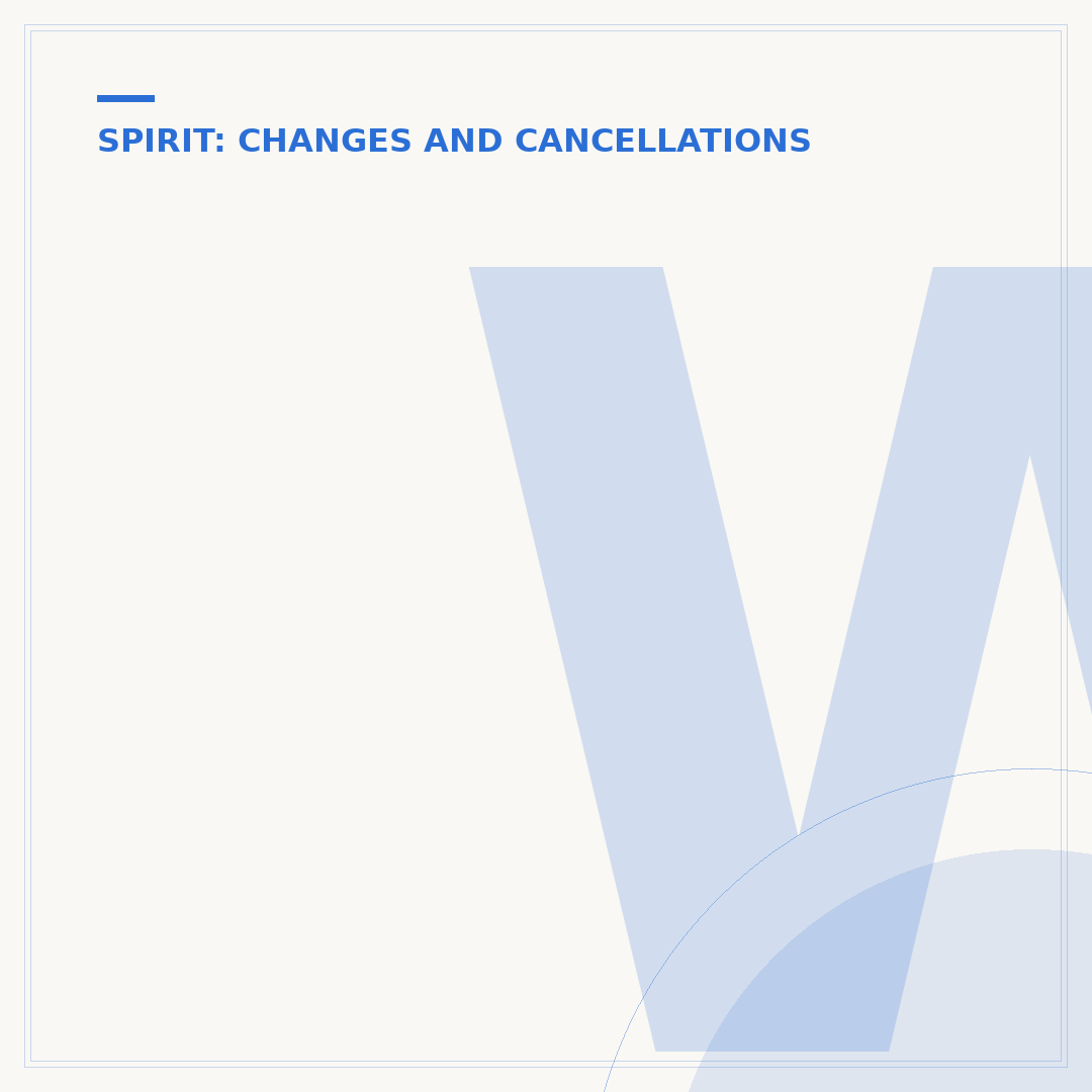 What Happens If I Cancel My Spirit Flight? Policy & Process