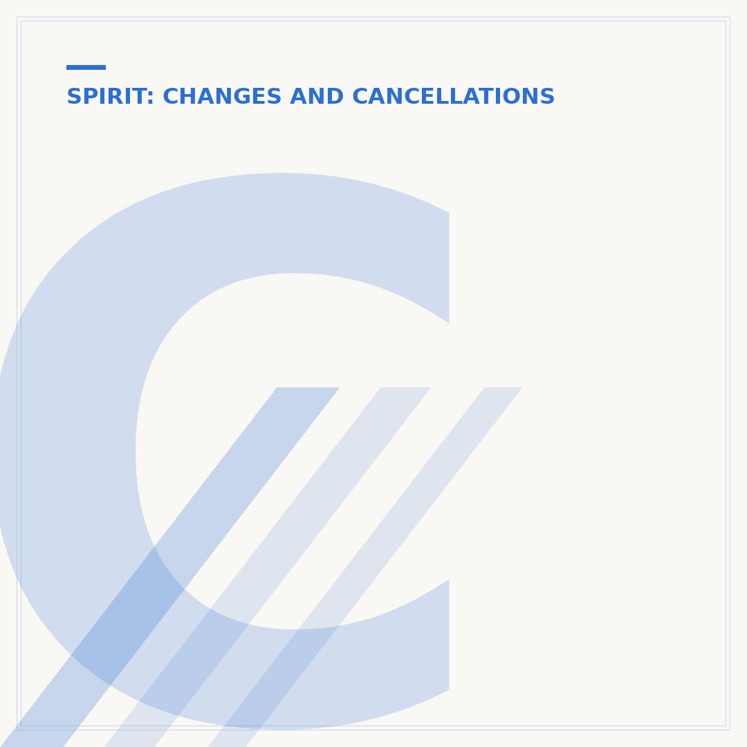 Can You Change Your Spirit Flight Without Extra Charge?