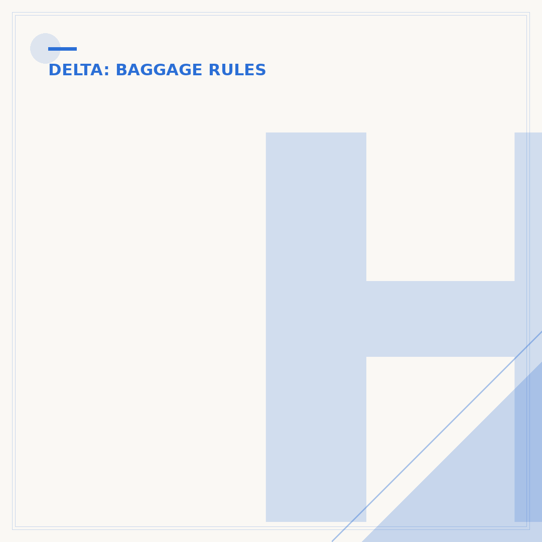 How Much Is an Extra Bag on a Delta International Flight?