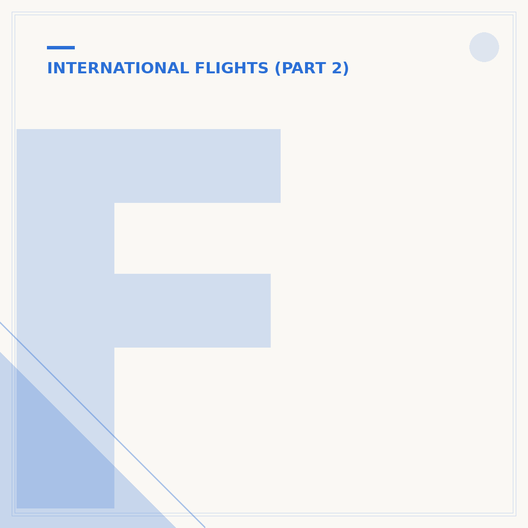First Leg of International Flight Domestic: What to Know