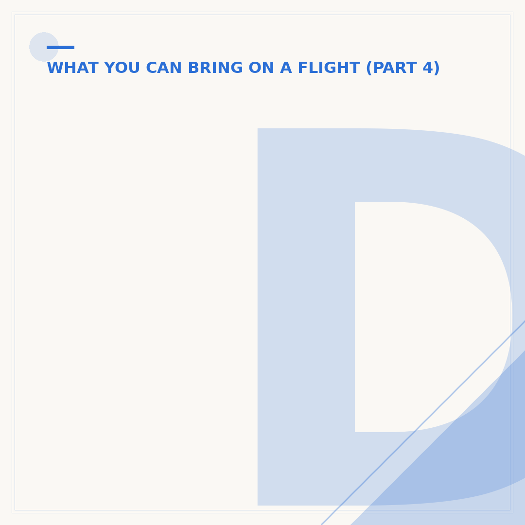 Domestic Flights: Can I Carry Food Items Onboard?