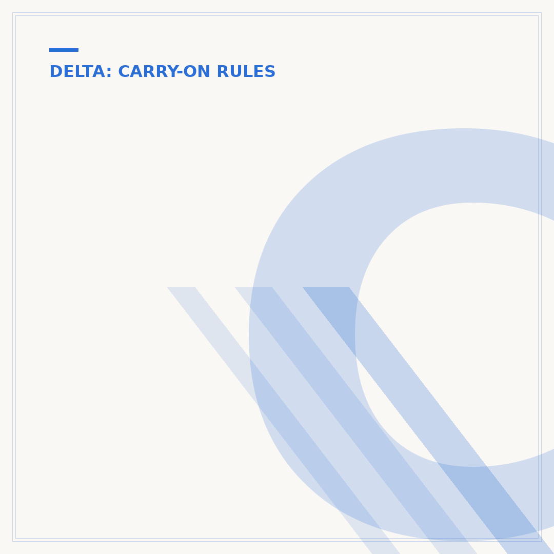 Can I Bring Food on Delta Flight? Carry-On Rules