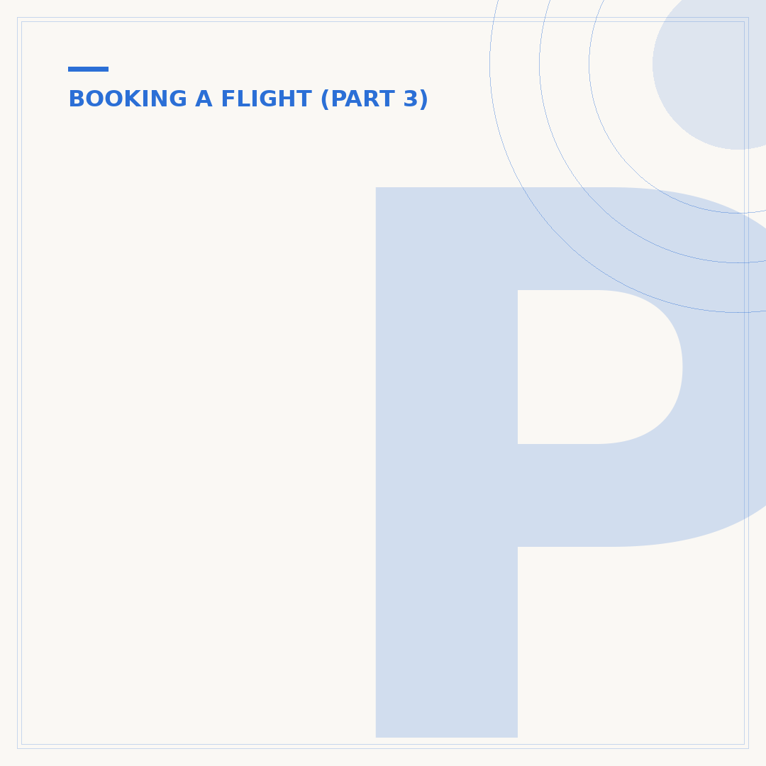 Passenger Information Needed to Book a Flight