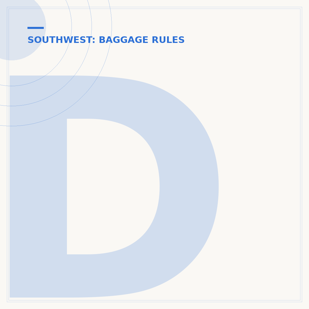 Does Southwest Basic Flight Include Carry-On?