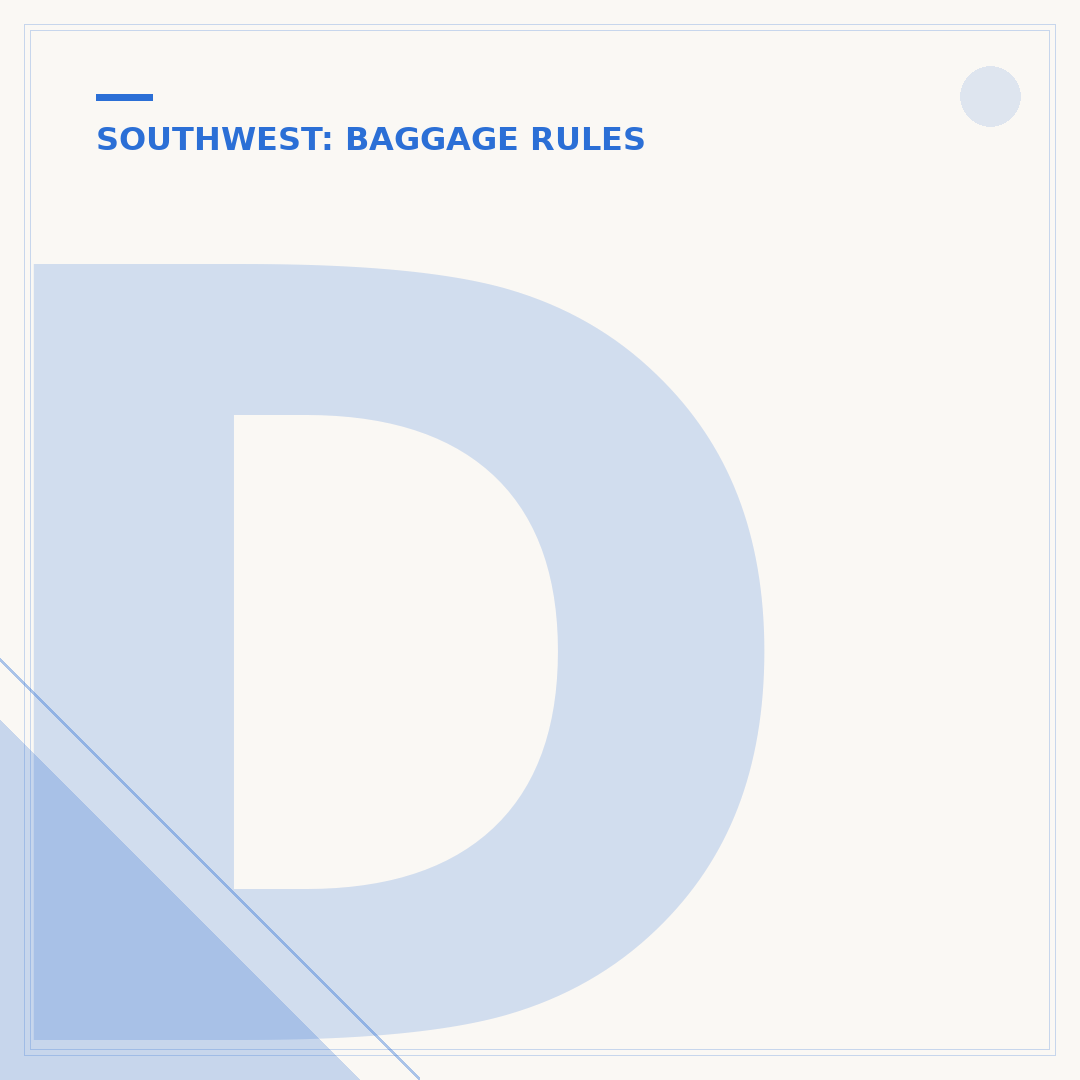 Does My Southwest Flight Include a Checked Bag?