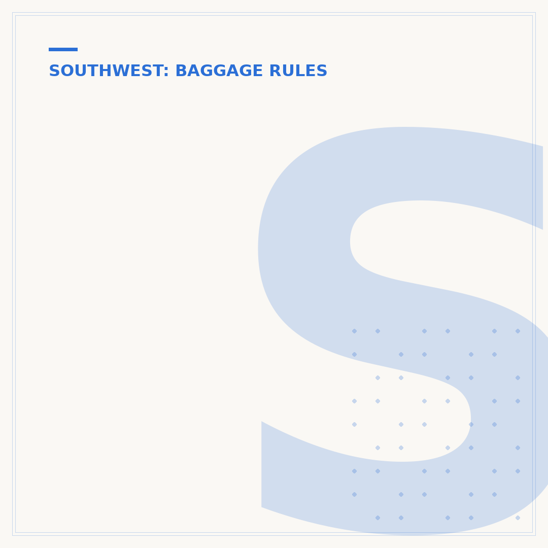 Southwest Flights: Does Carry-On Bag Come Included?