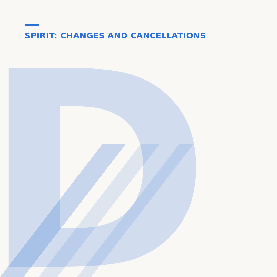 Does Spirit Let You Change Your Flight? Policy Explained