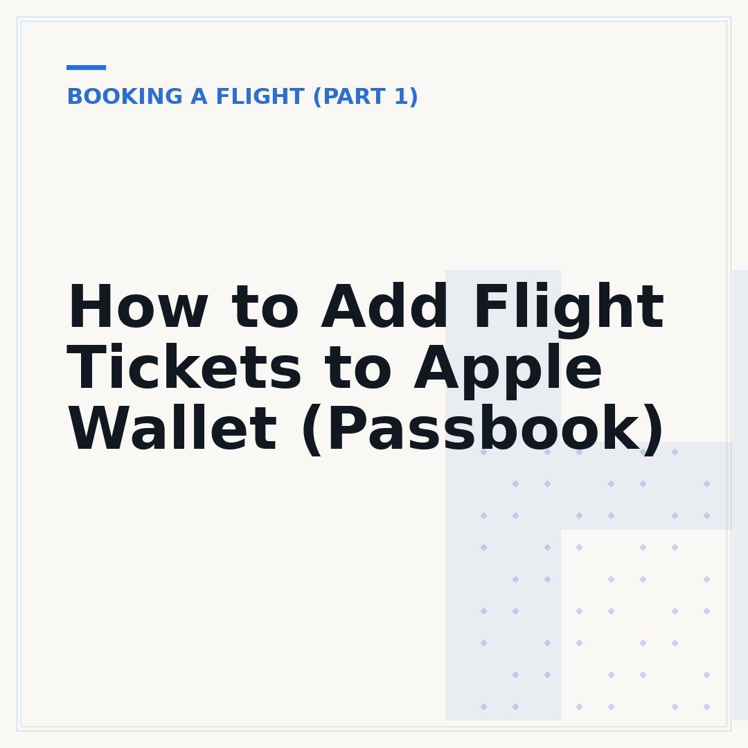 How to Add Flight Tickets to Apple Wallet (Passbook)