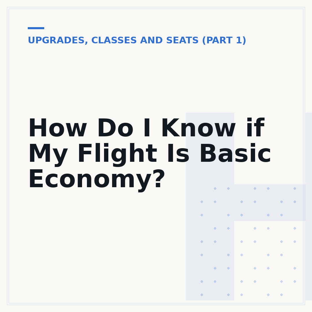 How Do I Know if My Flight Is Basic Economy?