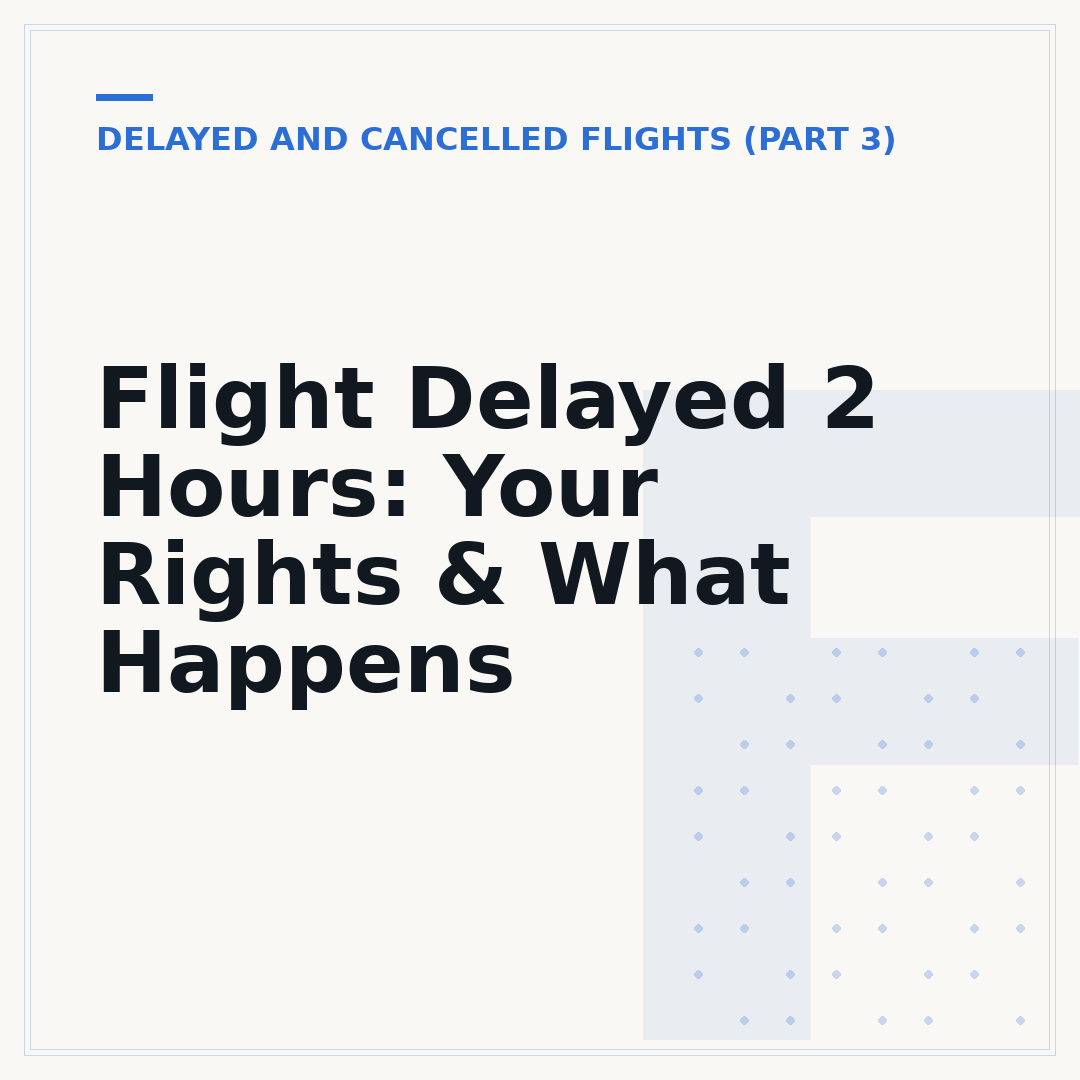 Flight Delayed 2 Hours: Your Rights & What Happens