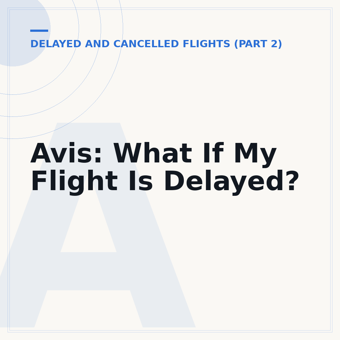 Avis: What If My Flight Is Delayed?