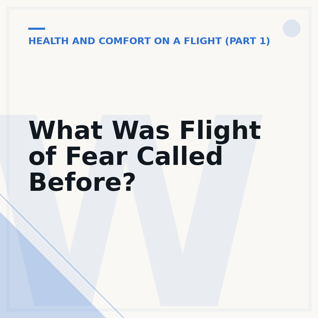 What Was Flight of Fear Called Before?
