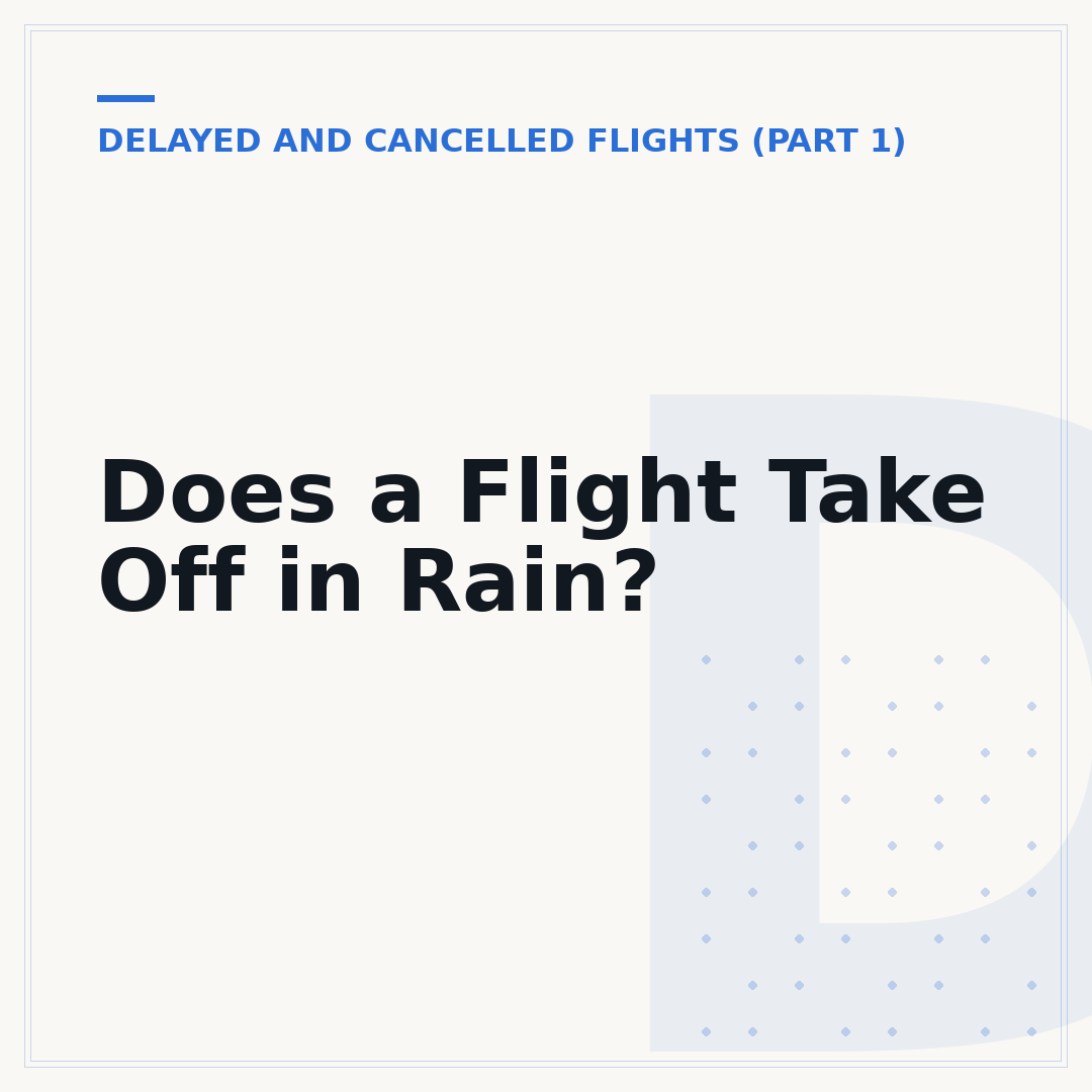 Does a Flight Take Off in Rain?