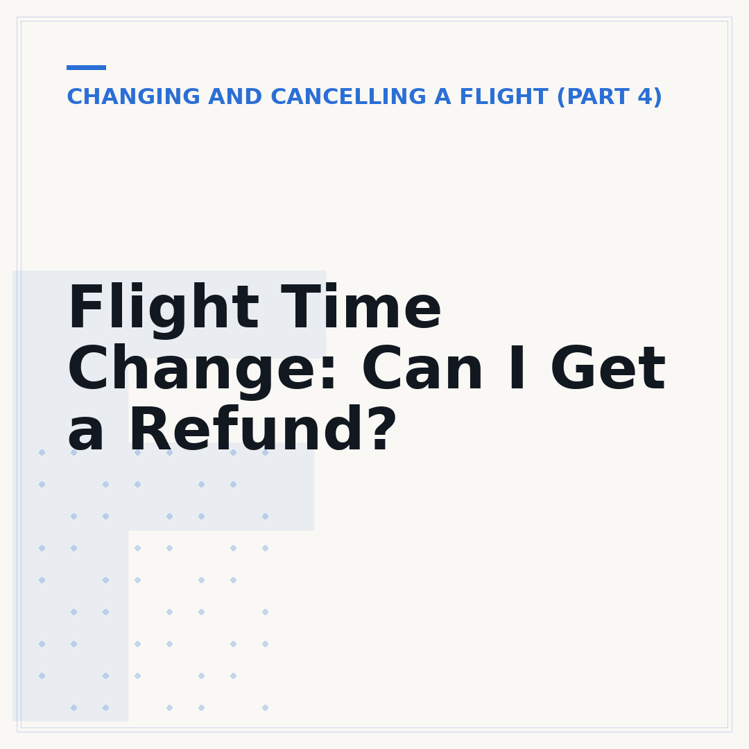 Flight Time Change: Can I Get a Refund?