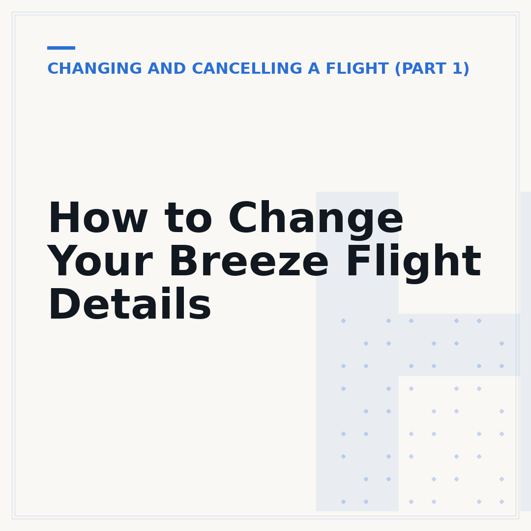 How to Change Your Breeze Flight Details