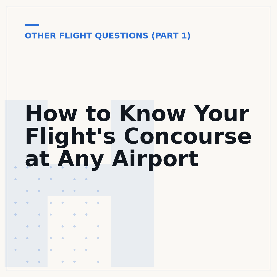 How to Know Your Flight's Concourse at Any Airport
