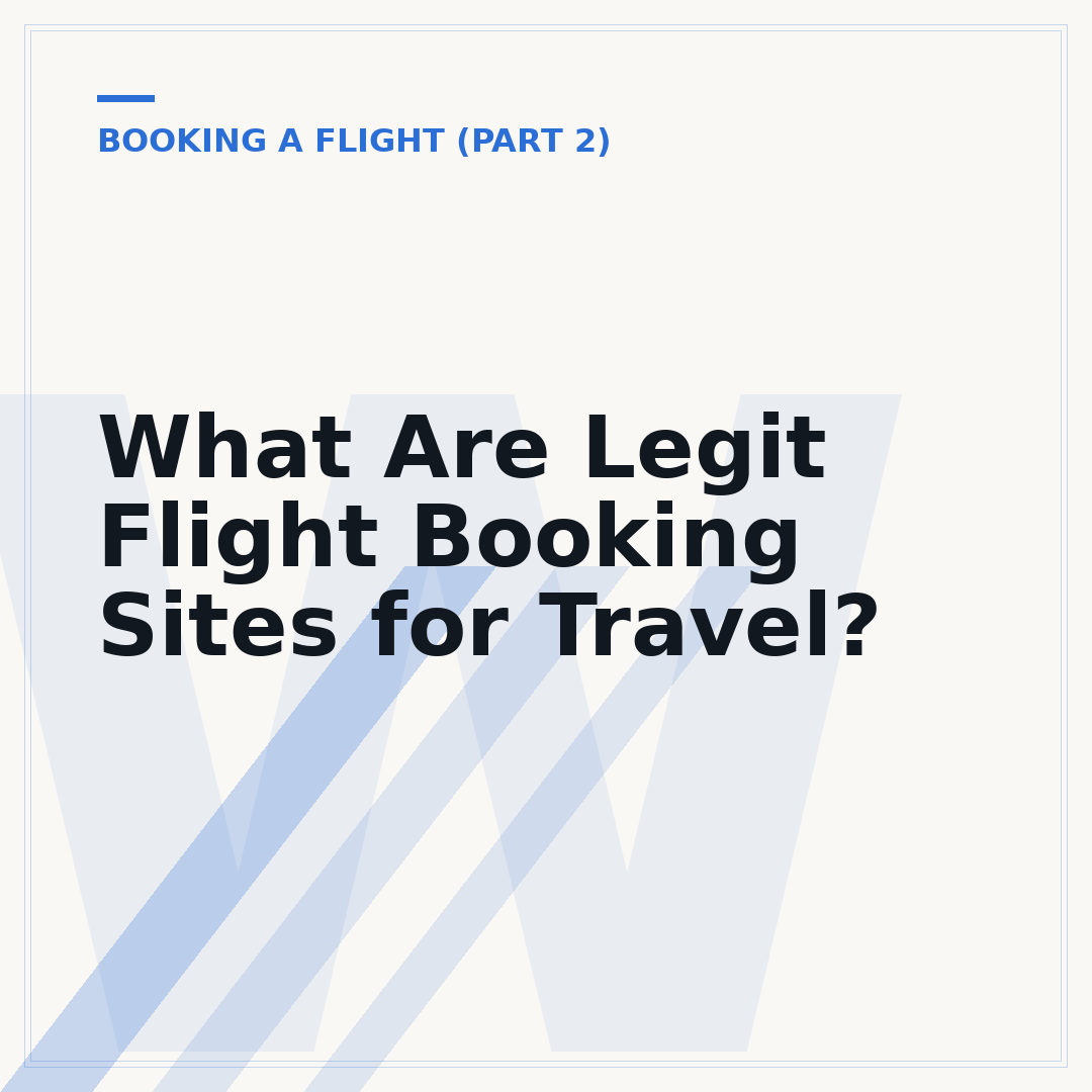 What Are Legit Flight Booking Sites for Travel?