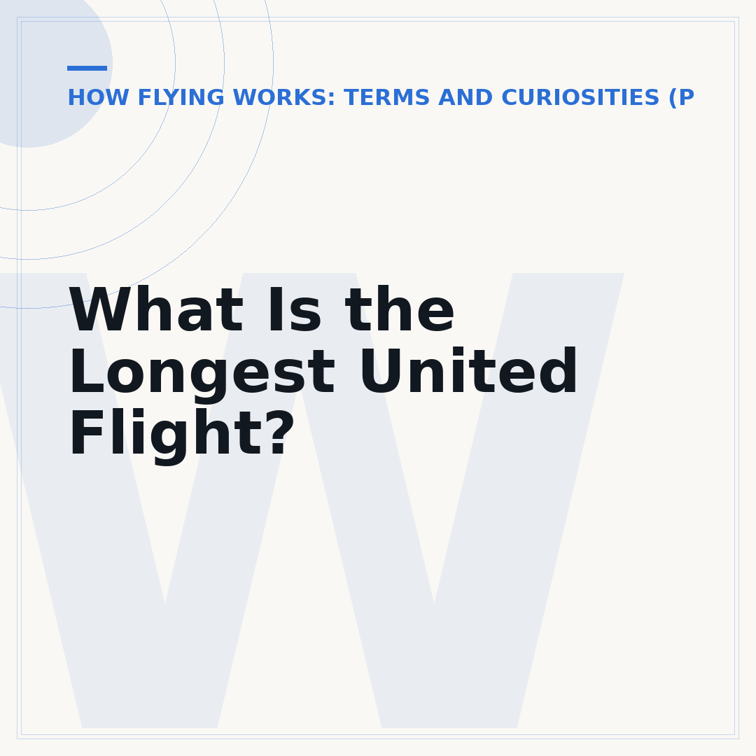 What Is the Longest United Flight?