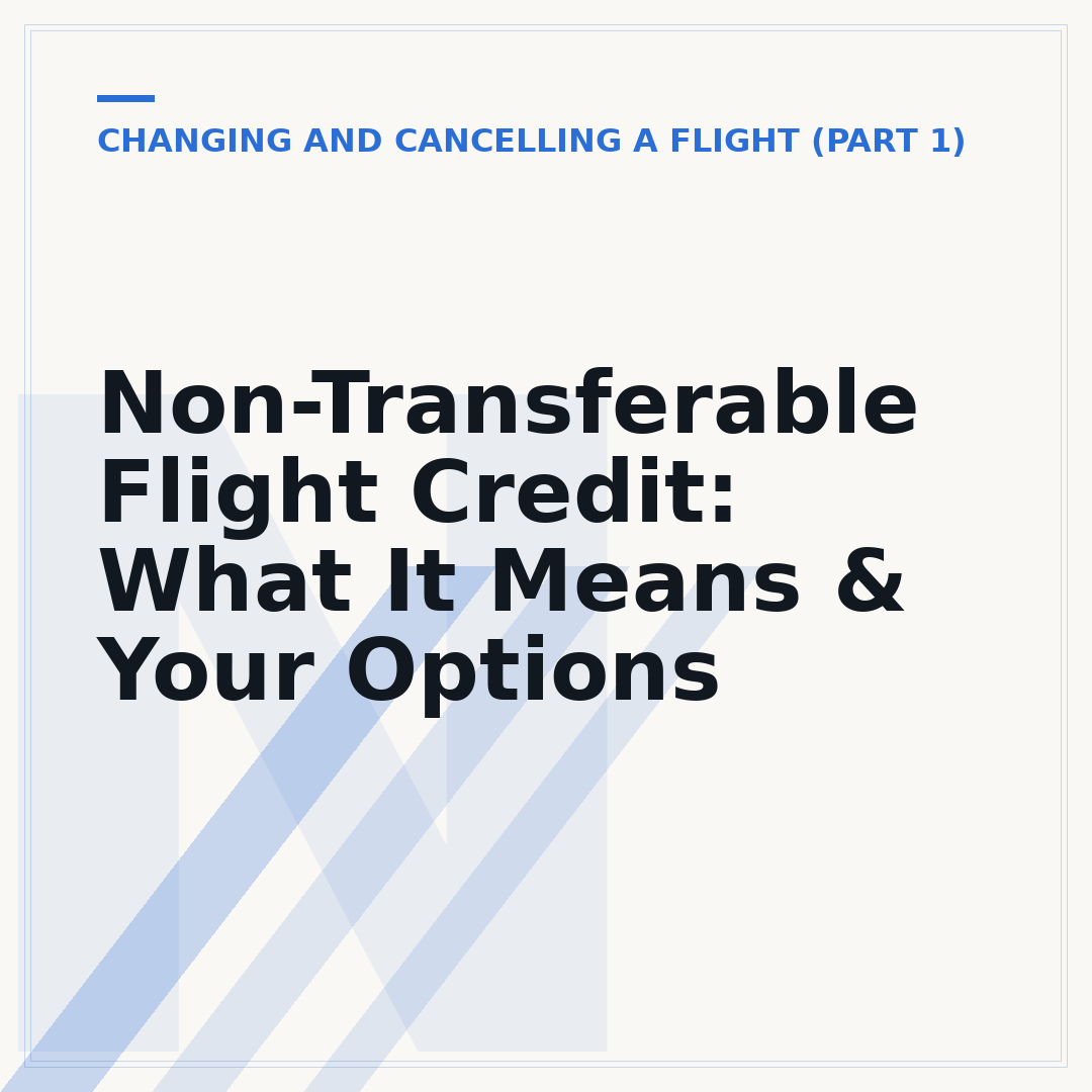 Non-Transferable Flight Credit: What It Means & Your Options