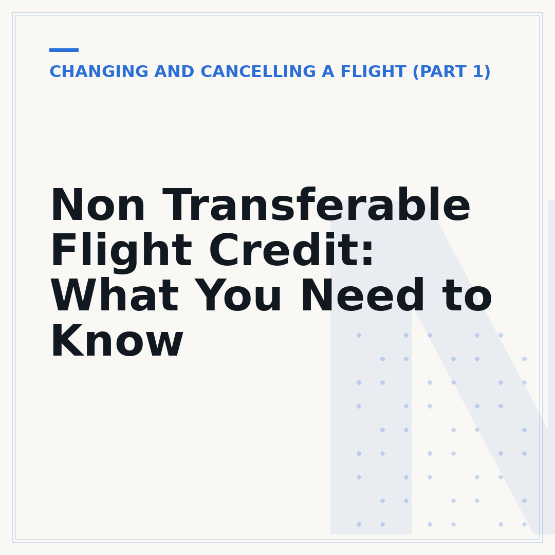 Non Transferable Flight Credit: What You Need to Know