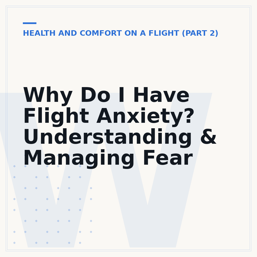 Why Do I Have Flight Anxiety? Understanding & Managing Fear